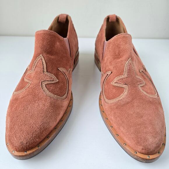 Freda Salvador NEW Chelsea Loafer Suede Leather Oxford Western Womens Size 5 - Picture 3 of 16